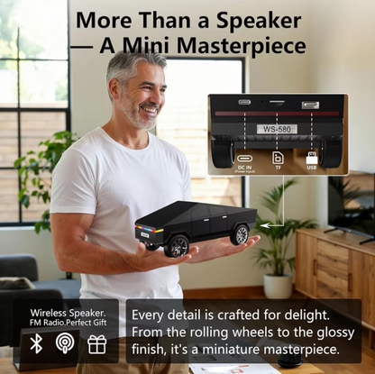 WSTER WS-580 Truck Bluetooth Speaker – Father’s Day Gift for Dad & Truck Lovers