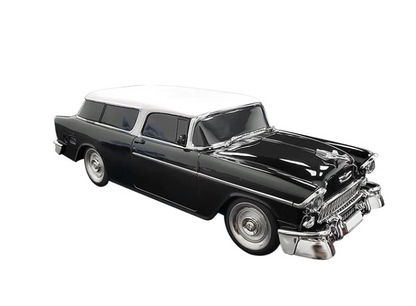 WSTER 1955 Vintage Replica Retro Ride Car Bluetooth Speaker – Portable Sound System (Black)