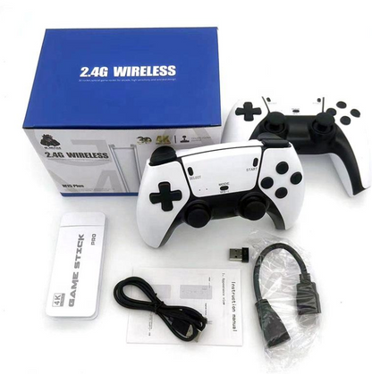 M15 4K Game Stick Console – 20,000+ Games, 20+ Simulators, Wireless Controllers, HD Output Retro Video Game System