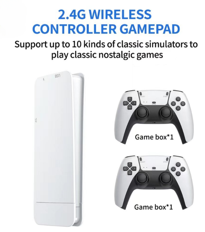 M15 4K Game Stick Console – 20,000+ Games, 20+ Simulators, Wireless Controllers, HD Output Retro Video Game System