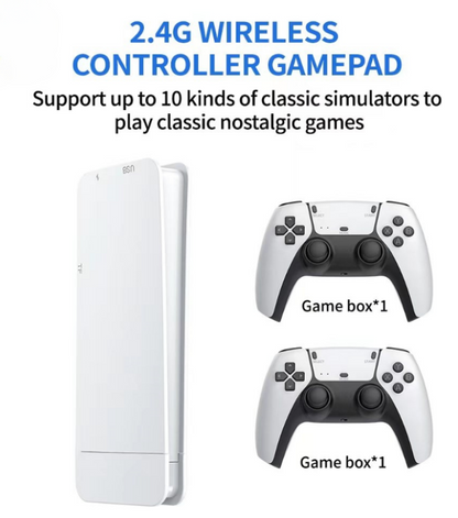 M15 4K Game Stick Console – 20,000+ Games, 20+ Simulators, Wireless Controllers, HD Output Retro Video Game System