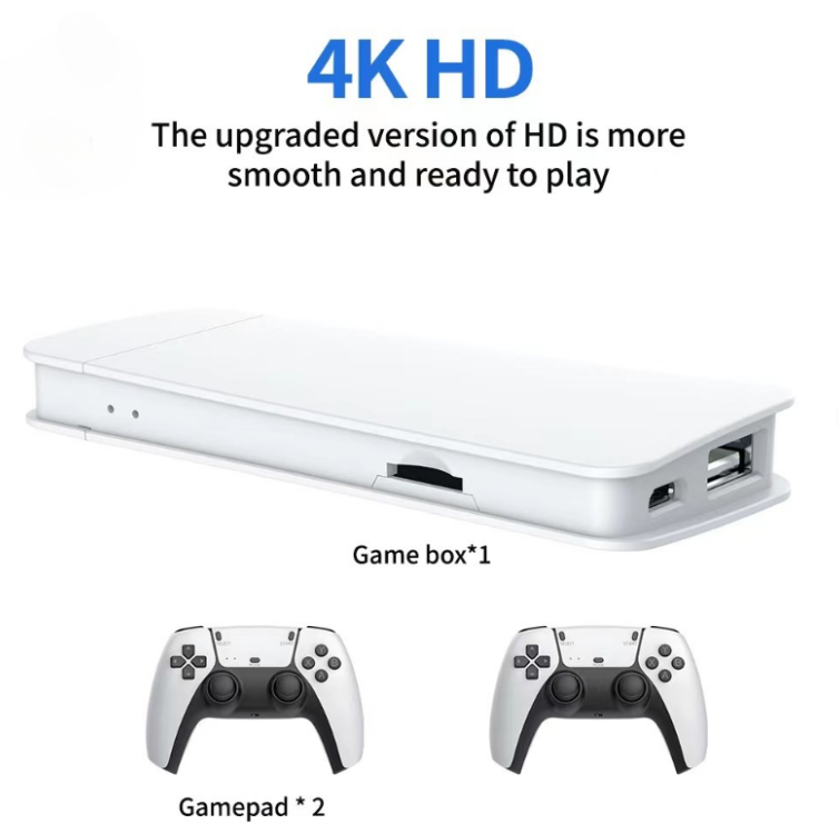 M15 4K Game Stick Console – 20,000+ Games, 20+ Simulators, Wireless Controllers, HD Output Retro Video Game System