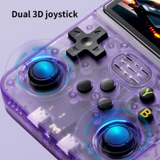 R36S Open Source Handheld Game Console – Large Screen, 64GB Storage, Long Battery Life, Retro Gaming System, Multi-Color (Orange, Black, Purple, Blue, White)