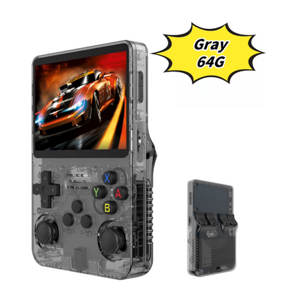 R36S Open Source Handheld Game Console – Large Screen, 64GB Storage, Long Battery Life, Retro Gaming System, Multi-Color (Orange, Black, Purple, Blue, White)