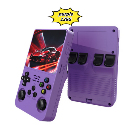 R36S Open Source Handheld Game Console – Large Screen, 64GB Storage, Long Battery Life, Retro Gaming System, Multi-Color (Orange, Black, Purple, Blue, White)