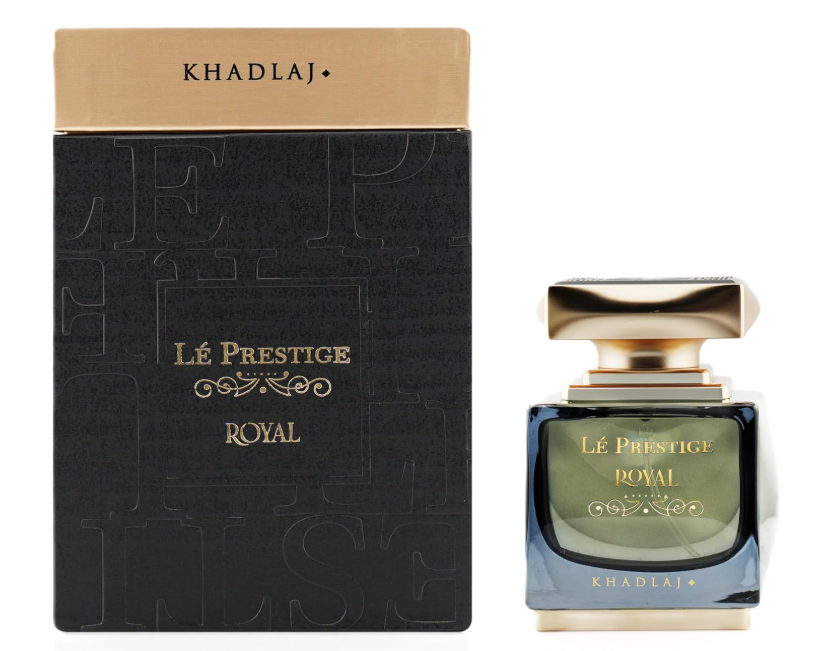 KHADLAJ Le Prestige Royal Eau de Parfum Spray for Men 3.4 FL OZ (100ml) Long Lasting Luxury Oriental Woody Perfume Gift for Him Designer Fragrance !!