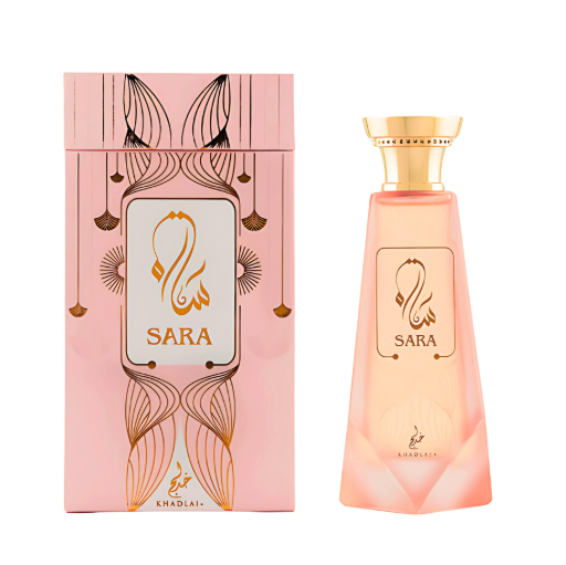 KHADLAJ Sara Eau de Parfum Spray for Women 3.4 FL OZ (100ml) New Floral Fruity Long Lasting Perfume with Rose Musk Amber Elegant Daily Wear Fragrance