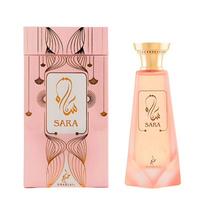 KHADLAJ Sara Eau de Parfum Spray for Women 3.4 FL OZ (100ml) New Floral Fruity Long Lasting Perfume with Rose Musk Amber Elegant Daily Wear Fragrance
