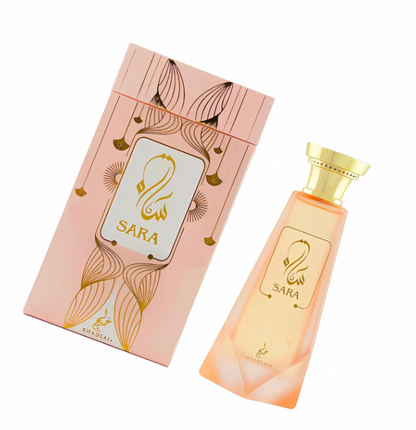 KHADLAJ Sara Eau de Parfum Spray for Women 3.4 FL OZ (100ml) New Floral Fruity Long Lasting Perfume with Rose Musk Amber Elegant Daily Wear Fragrance