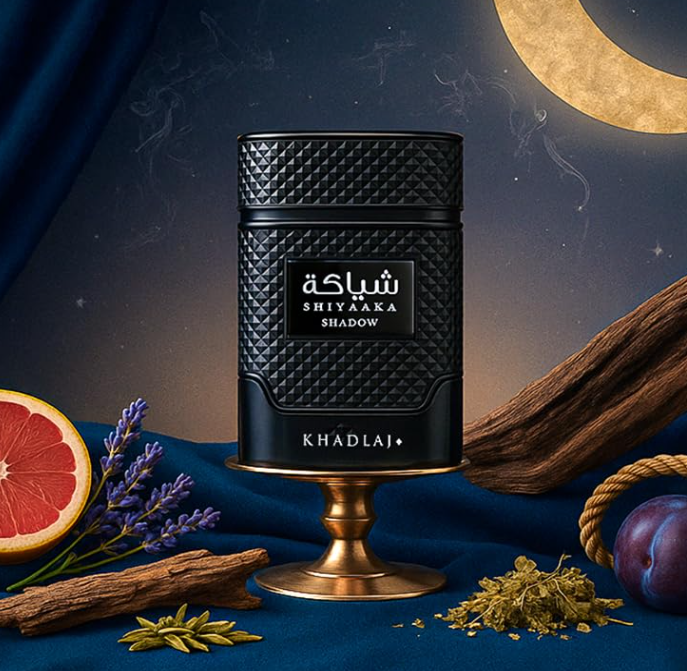 Khadlaj Shiyaaka Shadow Eau de Parfum Spray Unisex 3.4 FL OZ (100ml) Spicy Woody Fruity Earthy Long Lasting Arabic Perfume Luxury Signature Fragrance