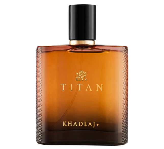 KHADLAJ Titan Eau de Parfum Spray for Men 3.4 FL OZ (100ml) Long Lasting Spicy Citrus Woody Amber Vanilla Masculine Arabic Perfume Bold Signature Fragrance