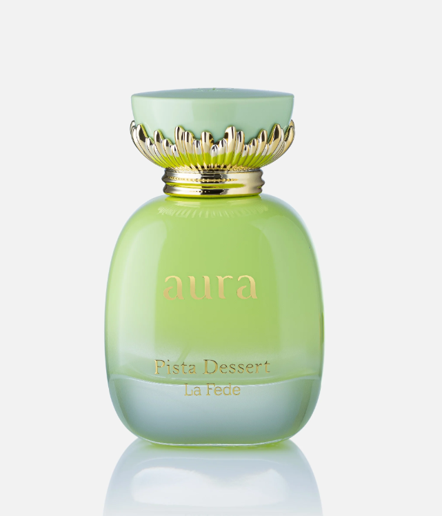 La Fede Aura Pista Dessert Eau de Parfum Spray 3.4 FL OZ (100ml) Luxury Pistachio Dessert Gourmand Sweet Vanilla Creamy Long Lasting Unisex Arabic Perfume