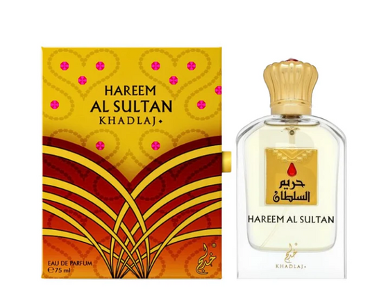 KHADLAJ Hareem Al Sultan Eau de Parfum Spray for Women 2.5 FL OZ (75ml) Floral Fruity Musky Amber Long Lasting Luxury Arabic Perfume Elegant Signature Fragrance