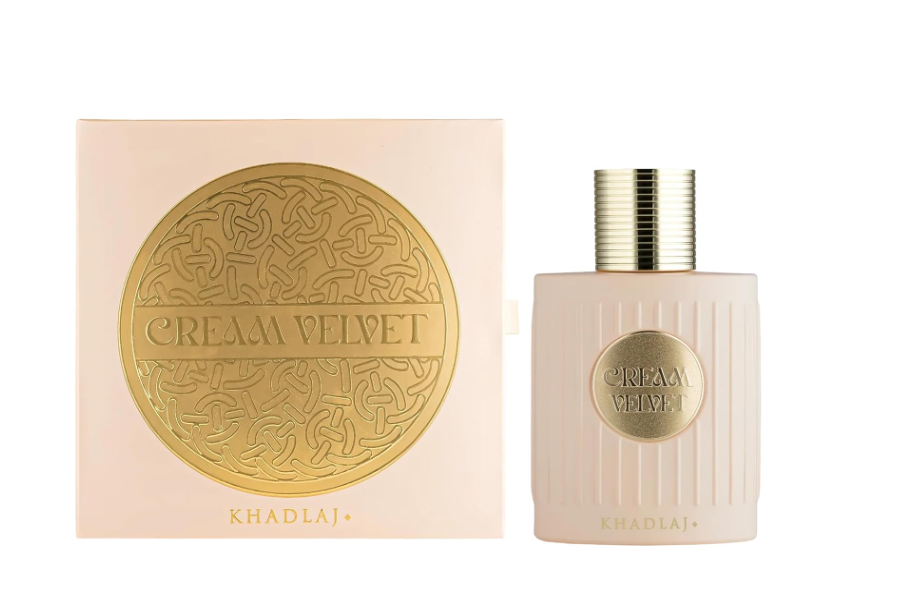Khadlaj Cream Velvet Extrait De Parfum Spray Unisex 3.4 FL OZ (100ml) Sweet Creamy Gourmand Vanilla Caramel Amber Long Lasting Luxury Arabic Perfume