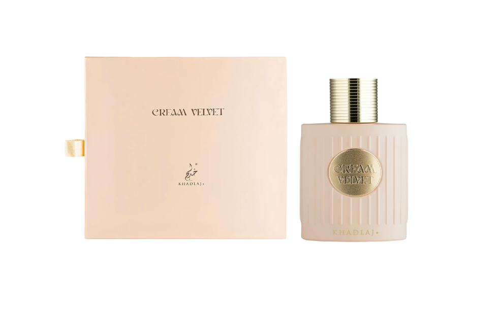 Khadlaj Cream Velvet Extrait De Parfum Spray Unisex 3.4 FL OZ (100ml) Sweet Creamy Gourmand Vanilla Caramel Amber Long Lasting Luxury Arabic Perfume