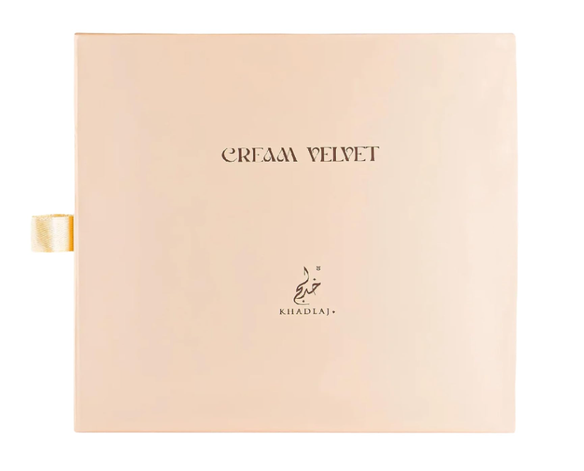 Khadlaj Cream Velvet Extrait De Parfum Spray Unisex 3.4 FL OZ (100ml) Sweet Creamy Gourmand Vanilla Caramel Amber Long Lasting Luxury Arabic Perfume