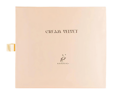 Khadlaj Cream Velvet Extrait De Parfum Spray Unisex 3.4 FL OZ (100ml) Sweet Creamy Gourmand Vanilla Caramel Amber Long Lasting Luxury Arabic Perfume