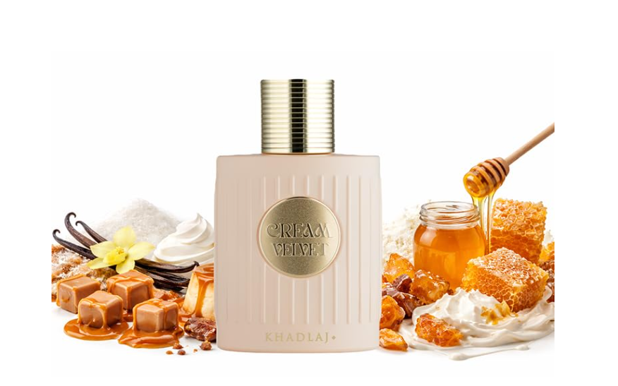 Khadlaj Cream Velvet Extrait De Parfum Spray Unisex 3.4 FL OZ (100ml) Sweet Creamy Gourmand Vanilla Caramel Amber Long Lasting Luxury Arabic Perfume