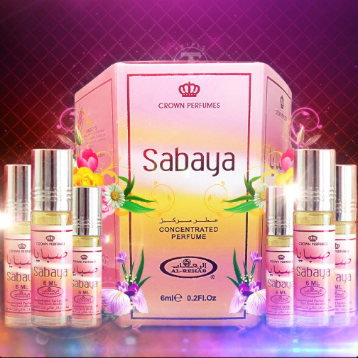 Al Rehab Sabaya – 6 ml Roll-On Perfume Oil (Pack of 6)