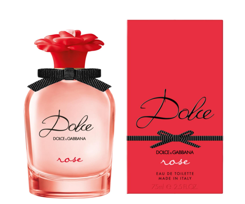Dolce & Gabbana Dolce Rose Eau de Toilette 75ml | Long Lasting Fresh Rose Fruity Floral Designer Perfume for Women | Luxury Soft Elegant Fragrance Spray