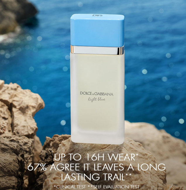 Dolce & Gabbana Light Blue Eau de Toilette for Women | Fresh Citrus Fruity Floral Long Lasting Designer Perfume Spray | 100ml / 3.4 fl oz