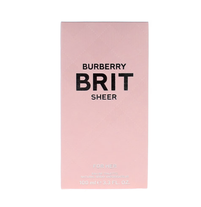 Burberry Brit Sheer Eau de Toilette 100ml | Fresh Fruity Floral Long Lasting Designer Perfume for Women | Light Romantic Daily Wear Fragrance Spray