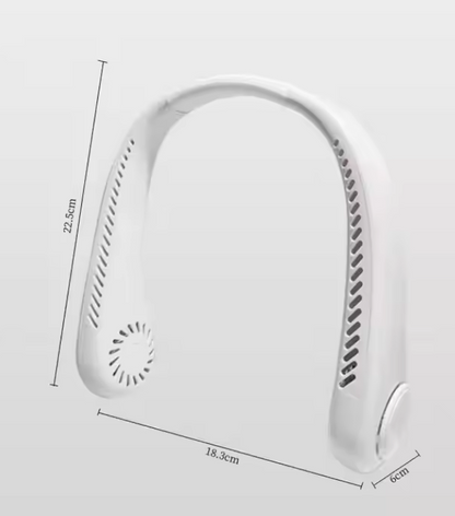 Air Bro Portable Neck Fan – Hands-Free Hanging Neck Air Cooler, Big Wind Cooling, USB Rechargeable, Lightweight & Travel Friendly