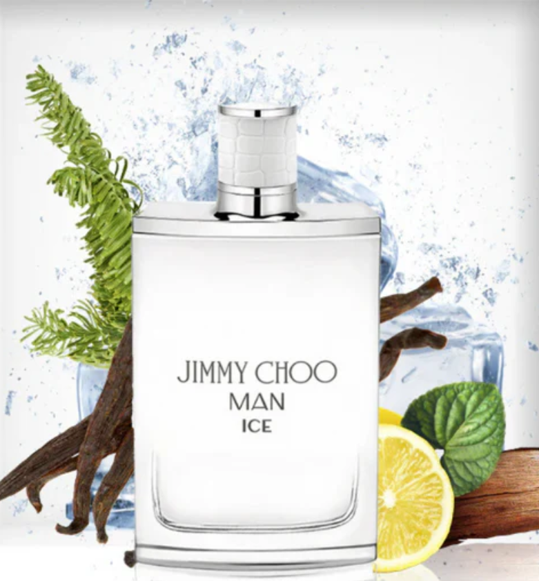 Jimmy Choo Man Ice Eau de Toilette 100ml | Fresh Citrus Woody Long Lasting Fragrance for Men | Clean Summer Designer Perfume Spray