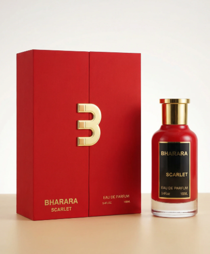 Bharara Scarlet Eau de Parfum 100ml | Citrus Floral Woody Long Lasting Luxury Fragrance for Women | Elegant Modern Perfume Spray