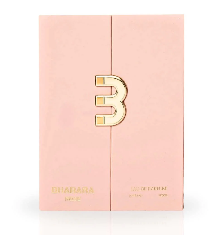 Bharara Rose Eau de Parfum 100ml | Floral Fruity Amber Long Lasting Luxury Fragrance for Women | Elegant Romantic Perfume Spray