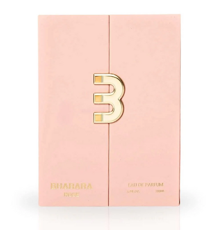 Bharara Rose Eau de Parfum 100ml | Floral Fruity Amber Long Lasting Luxury Fragrance for Women | Elegant Romantic Perfume Spray