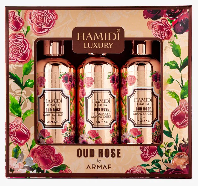 Hamidi Luxury Oud Rose by Armaf | Concentrated Perfume Oil / Eau de Parfum | Sweet Rose Oud Musky Long Lasting Unisex Arabic Fragrance