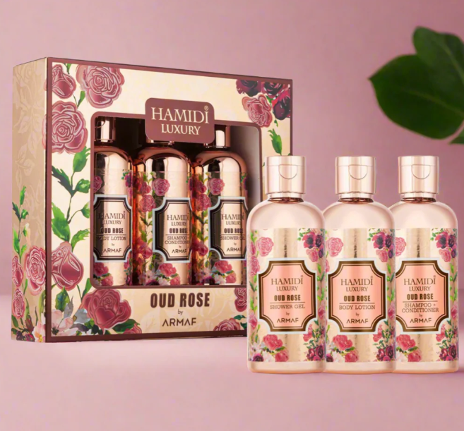 Hamidi Luxury Oud Rose by Armaf | Concentrated Perfume Oil / Eau de Parfum | Sweet Rose Oud Musky Long Lasting Unisex Arabic Fragrance