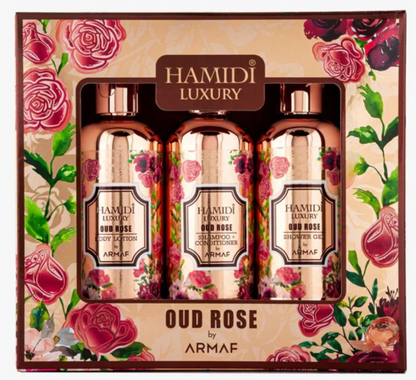 Hamidi Luxury Oud Rose by Armaf | Concentrated Perfume Oil / Eau de Parfum | Sweet Rose Oud Musky Long Lasting Unisex Arabic Fragrance