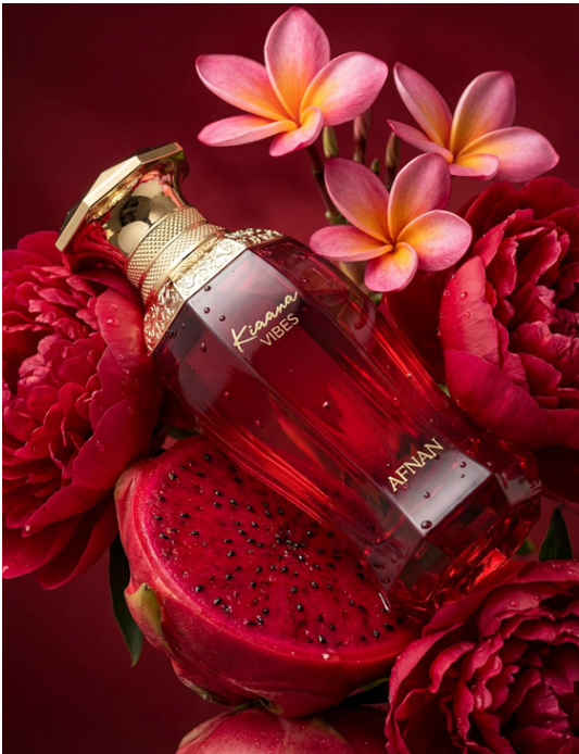 Afnan Kiaana Vibes Pour Femme Eau de Parfum 100ml | Floral Fruity Sweet Long Lasting Perfume for Women | Modern Feminine Fragrance Spray