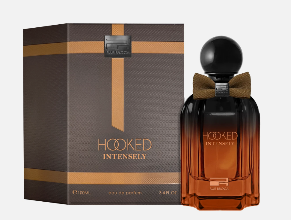 Rue Broca Hooked Intensely Pour Homme Eau de Parfum 100ml | Sweet Spicy Amber Vanilla Long Lasting Fragrance for Men | Bold 2025 Designer Inspired Perfume Spray