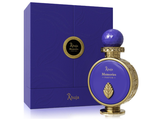 Ahuja Memories by Ahuja Extrait de Parfum 3.4 oz | Warm Sweet Woody Unisex Fragrance | Long Lasting Luxury Perfume Spray