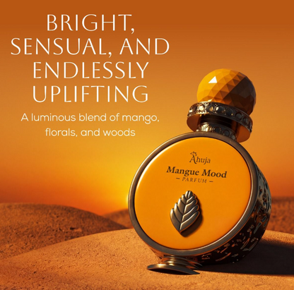Mangue Mood by Ahuja Extrait de Parfum 3.4 oz | Tropical Fruity Sweet Unisex Fragrance | Long Lasting Perfume Spray