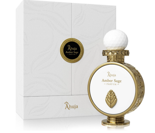 Amber Sage by Ahuja Extrait de Parfum 3.4 oz | Warm Aromatic Woody Unisex Fragrance | Long Lasting Perfume Spray