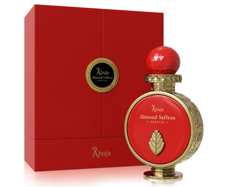 Almond Saffron by Ahuja Extrait de Parfum 3.4 oz | Warm Spicy Sweet Unisex Fragrance | Long Lasting Luxury Perfume Spray