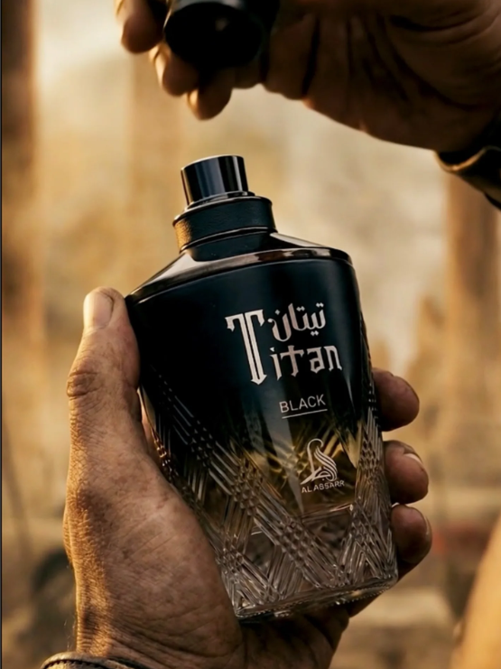 Al Absar Titan Black Eau de Parfum 100ml | Bold Dark Woody Spicy Men’s Fragrance | Long Lasting Masculine Perfume Spray