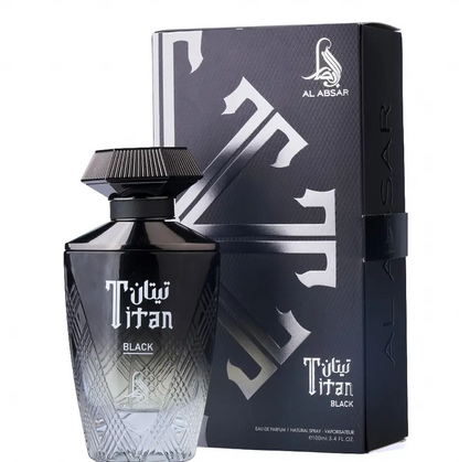 Al Absar Titan Black Eau de Parfum 100ml | Bold Dark Woody Spicy Men’s Fragrance | Long Lasting Masculine Perfume Spray