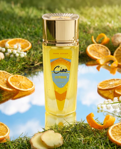 Ciao Citrus by Paris Corner Eau de Parfum 100ml | Fresh Citrus Aromatic Unisex Fragrance | Long Lasting Bright Summer Perfume Spray