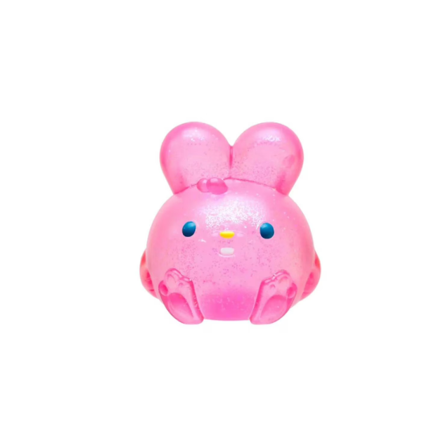 Jelly Hops Scented Bunny Squishy Fidget Toy | Soft Sensory Stress Relief Squishy for Kids & Adults | Pink Strawberry, Yellow Banana & Purple Blue
