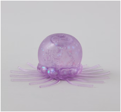 Jelly Squish Stress Ball Sensory Fidget Toy for Kids & Adults Stress Relief Squeeze Ball Pink Purple Blue