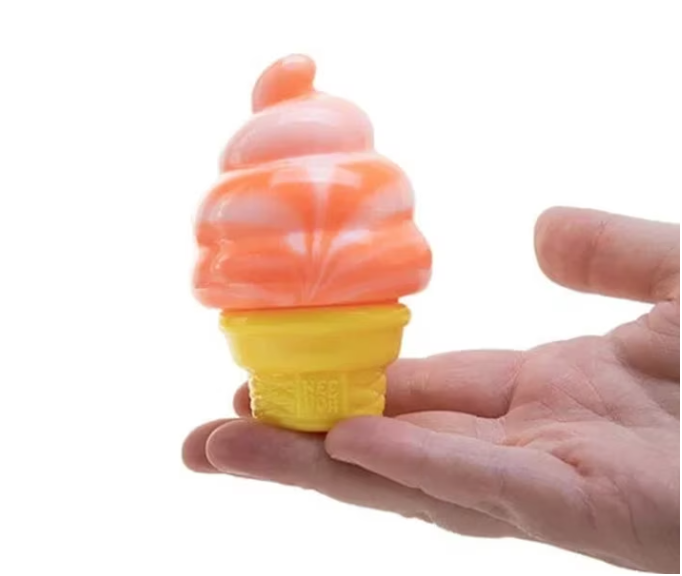 Ice Cream Cone Squishy Stress Relief Toy Sensory Fidget Squishy for Kids & Adults Soft Squeeze Anxiety Relief Random Color