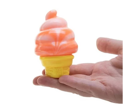 Ice Cream Cone Squishy Stress Relief Toy Sensory Fidget Squishy for Kids & Adults Soft Squeeze Anxiety Relief Random Color
