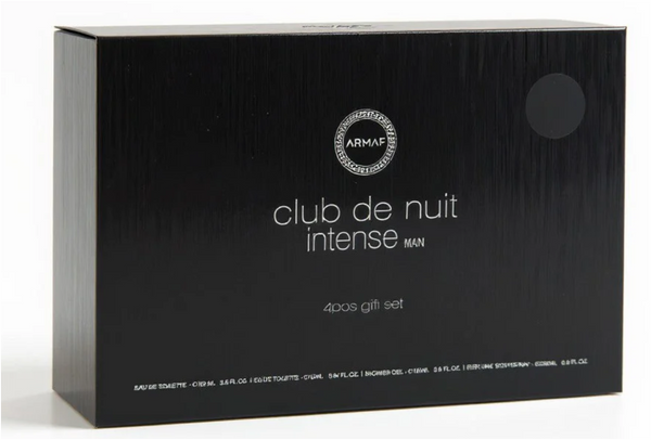Armaf Club de Nuit Intense Man 4-Piece Gift Set | EDT 105ml + Body Spray + Shower Gel | Luxury Men's Fragrance Collection