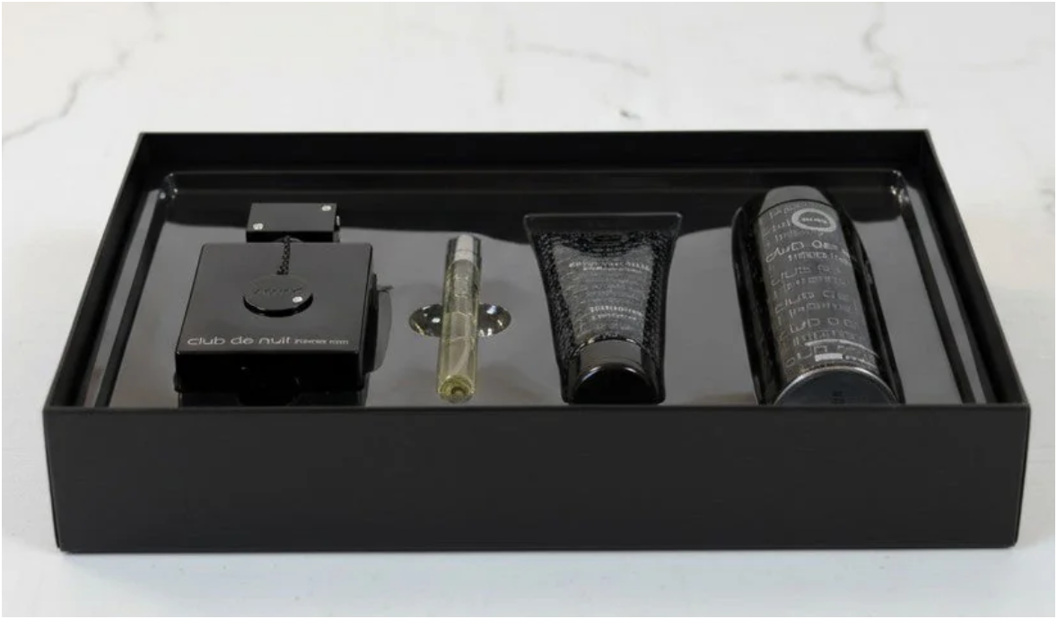 Armaf Club de Nuit Intense Man 4-Piece Gift Set | EDT 105ml + Body Spray + Shower Gel | Luxury Men's Fragrance Collection