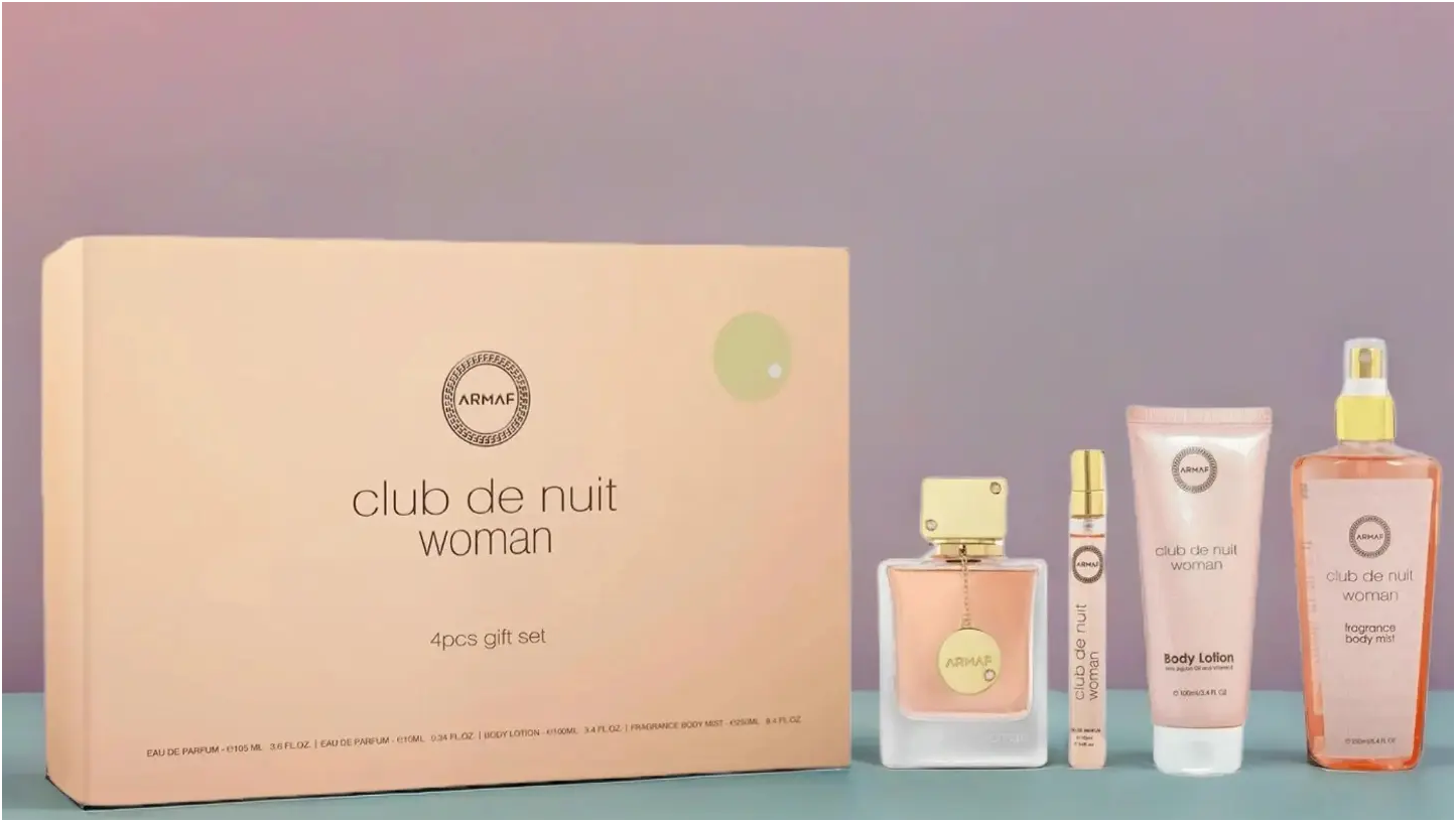 Armaf Club de Nuit Woman 4-Piece Gift Set | Eau de Parfum + Body Spray + Body Lotion + Shower Gel | Luxury Women's Fragrance Collection